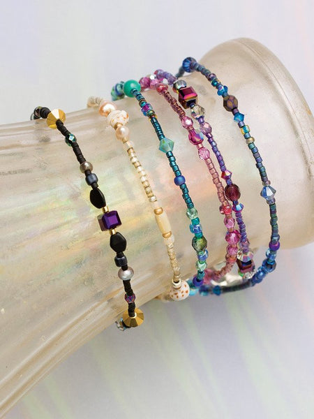 Add a single row of color or layer our Sonoma Glass Bead Bracelets for a truly custom, personalized effect. Each bracelet is hand-strung by our northern California design studio artisans.