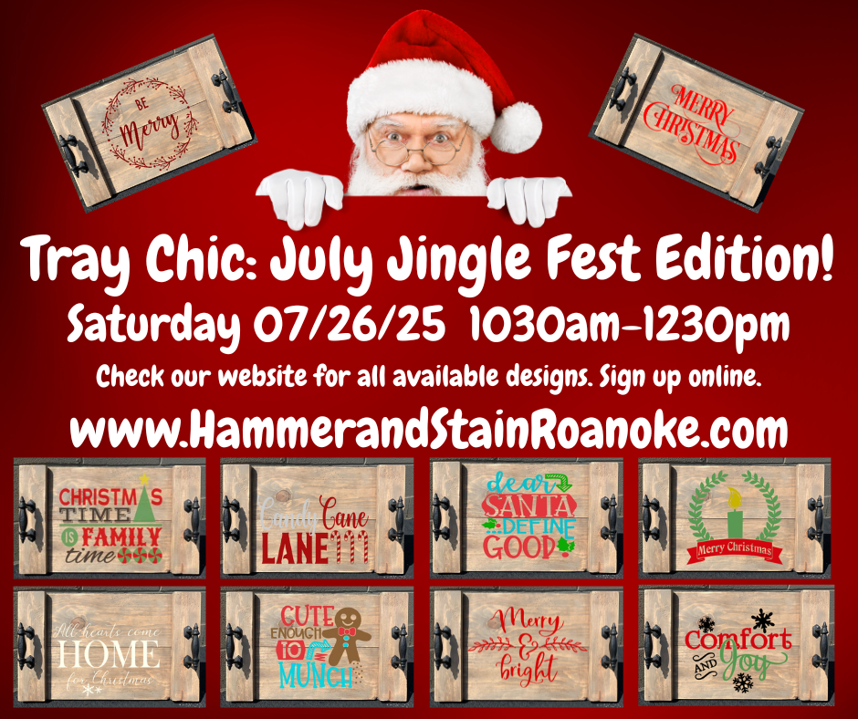 07/26/25 (Saturday) Tray Chic: July Jingle Fest Edition! 1030am - 1230pm
