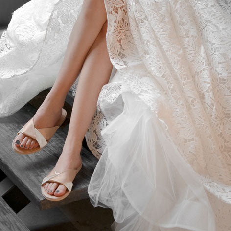 para boda y sandalias para boda BLANCO – Lazo Blanco