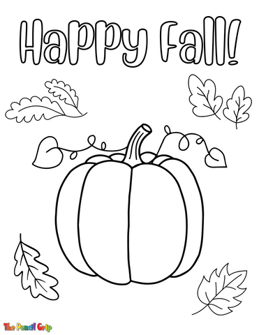 Free Downloadable Fall Coloring Pages! – The Pencil Grip, Inc.