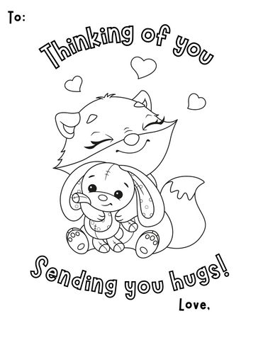 sending hugs card