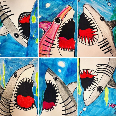 Shark Painting for Kids