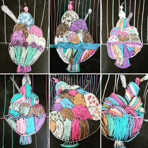 Ice Cream Paintings for Kids