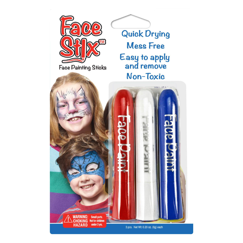 Face Paint Sticks, Sets of 6 Face Paint Sticks
