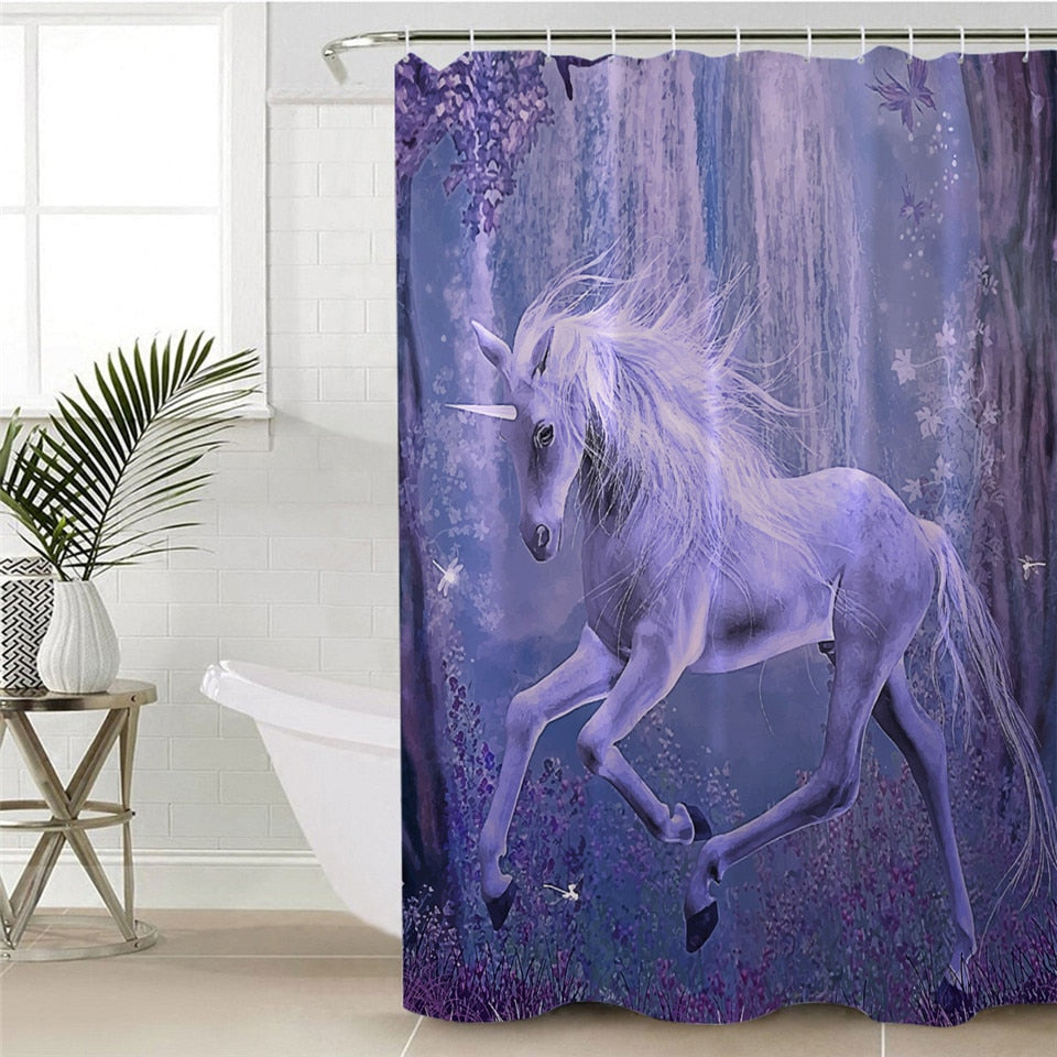 unicorn shower curtain price