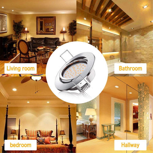 Aourow Led Recessed Downlights 5w Recessed Ceiling Spotlights Warm Whi