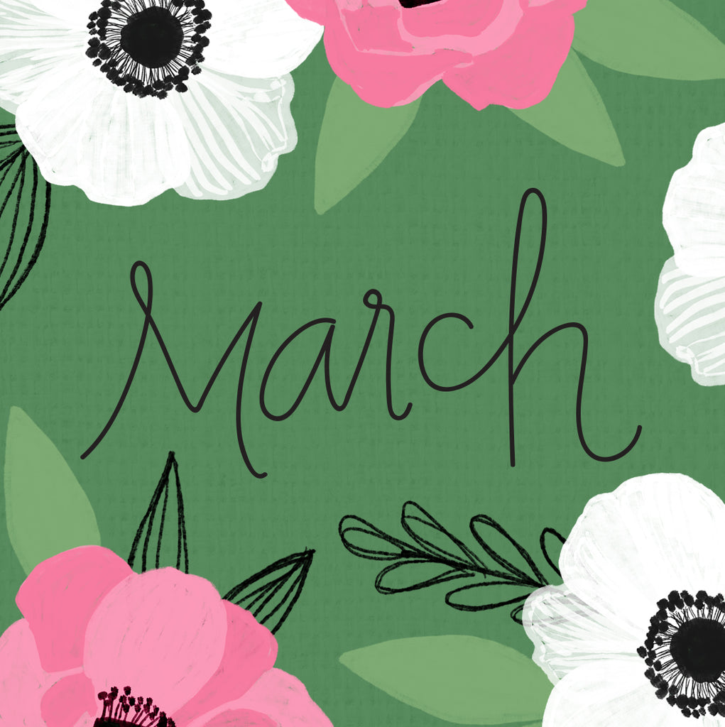 FREE March Desktop Background & Wallpaper – Pen & Paint