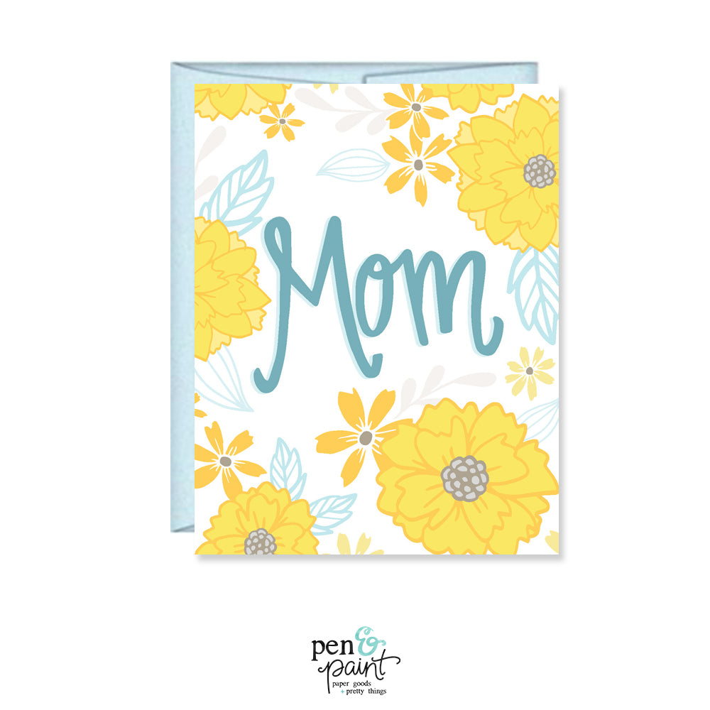 Flowers for Mom Wooden Flower Holder Card // Personalized Mother's Day –  Fox & Scout Designs