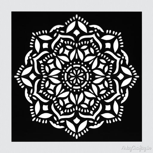 Mandala Stencil by ArtsyCraftsy, Shop Wide Range of Stencils