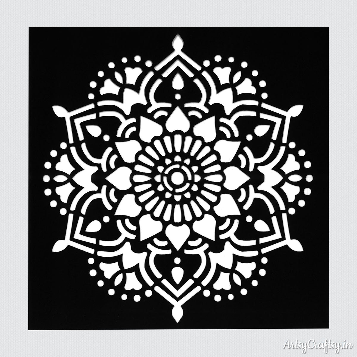 Mandala Stencil by ArtsyCraftsy