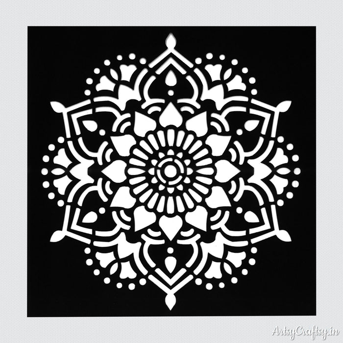 Mandala Stencil by ArtsyCraftsy Shop Wide Range of Stencils Online