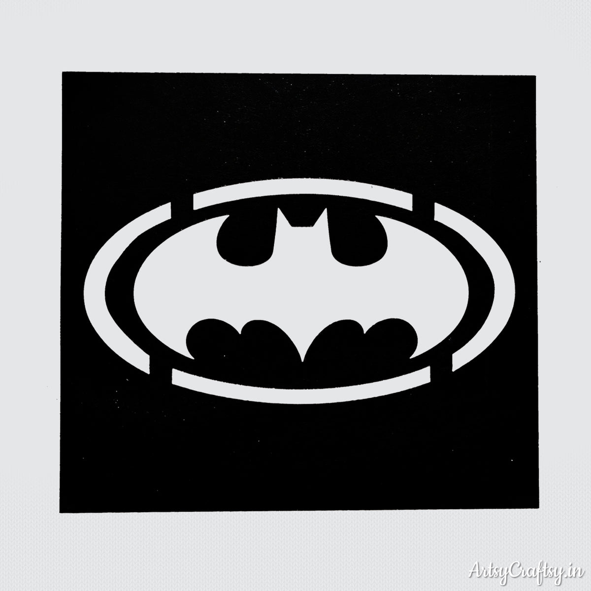 Batman stencil by ArtsyCraftsy,Shop Wide Range of Stencils Online —  