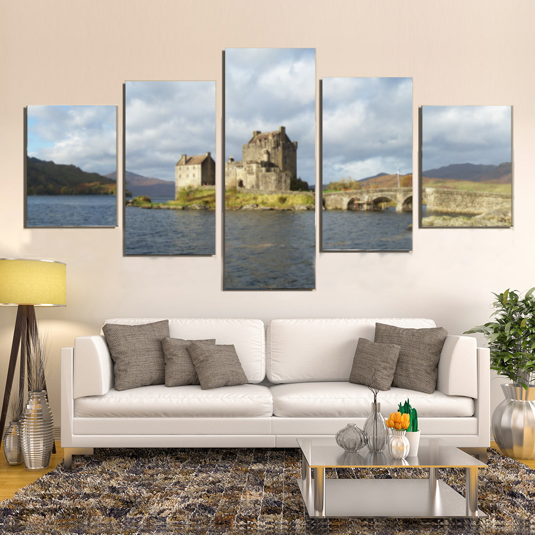 Scotland Eilean Donan Castle Canvas Prints Wall Art Home Decor Personalised Canvas Art