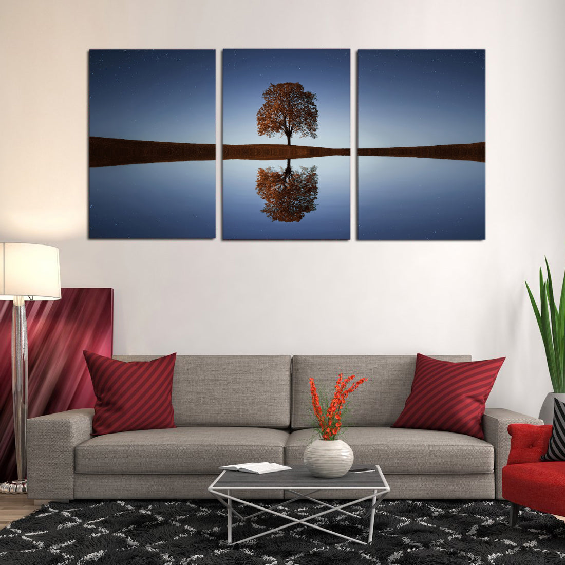 Tree Lake Canvas Prints Wall Art Home Decor Personalised Canvas Art