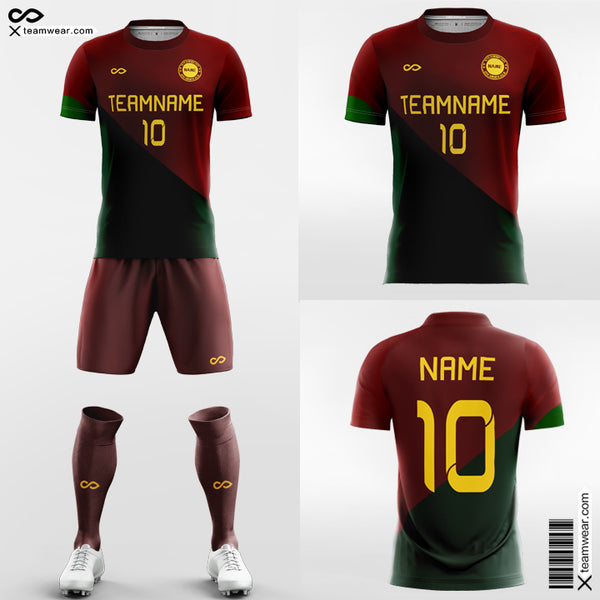 Portugal - Team Custom Soccer Jerseys with Shorts Sublimated