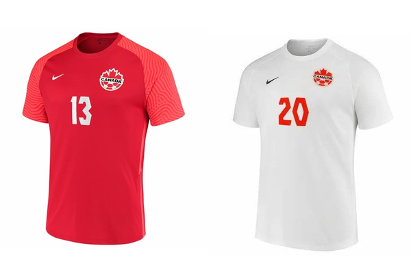 Canadian team soccer jersey for World Cup 2022