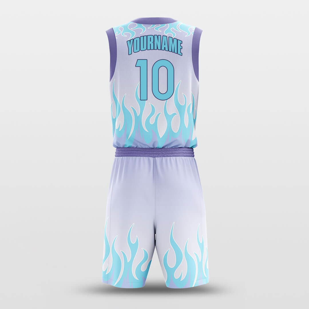 Blue Flame - Customized Basketball Jersey Set Design BK160109S