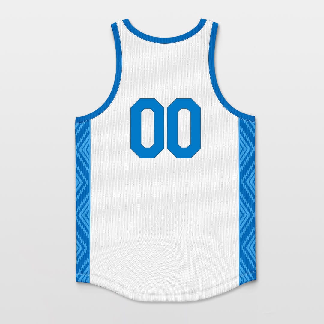 Ice Crystals - Customized Basketball Jersey Top Design