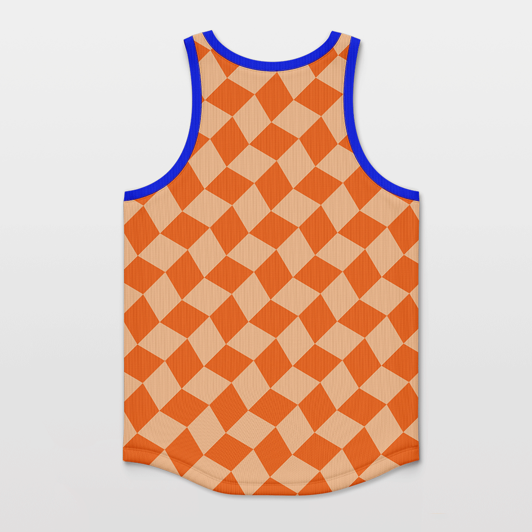 Checkerboard - Customized Basketball Jersey Top