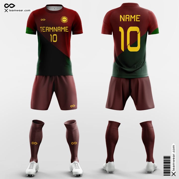 Portugal - Team Custom Soccer Jerseys with Shorts Sublimated