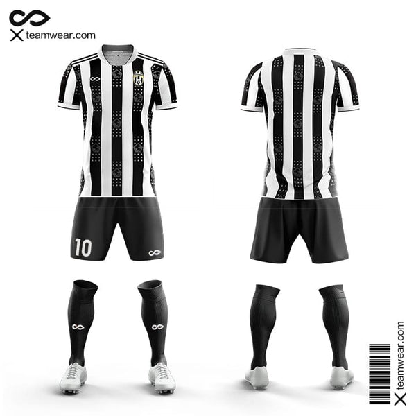 Vertical Striped Soccer Kits Custom
