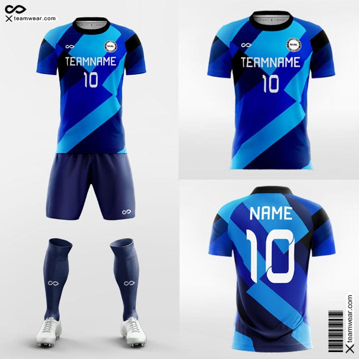 Geometric Design - Custom Soccer Team Jerseys Kit Sublimated