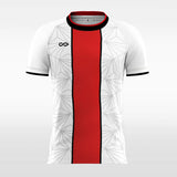 Red & White Red Carpet Soccer Jersey