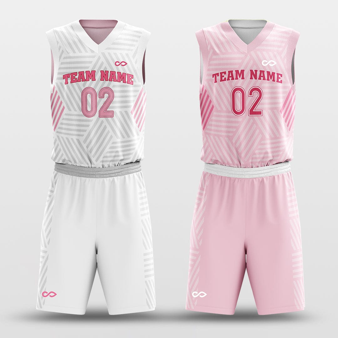 Valentine's Day - Customized Reversible Sublimated Basketball Set