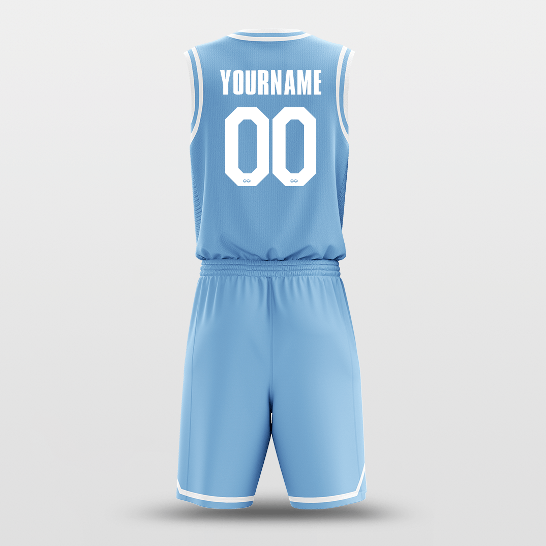 Light Blue White - Custom Basketball Jersey Design for Team