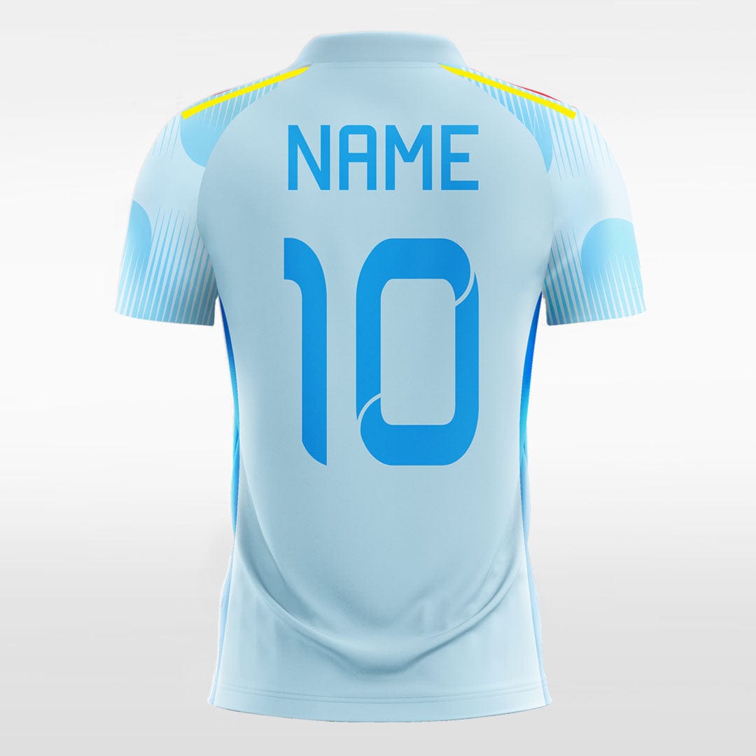 Classic Water-Drip - Custom Kids Soccer Jerseys Blue Design