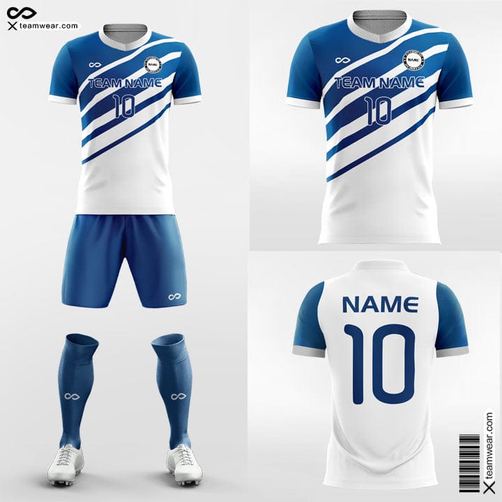 Blue Stripe - Custom Soccer Jerseys Kit Sublimated for Academy