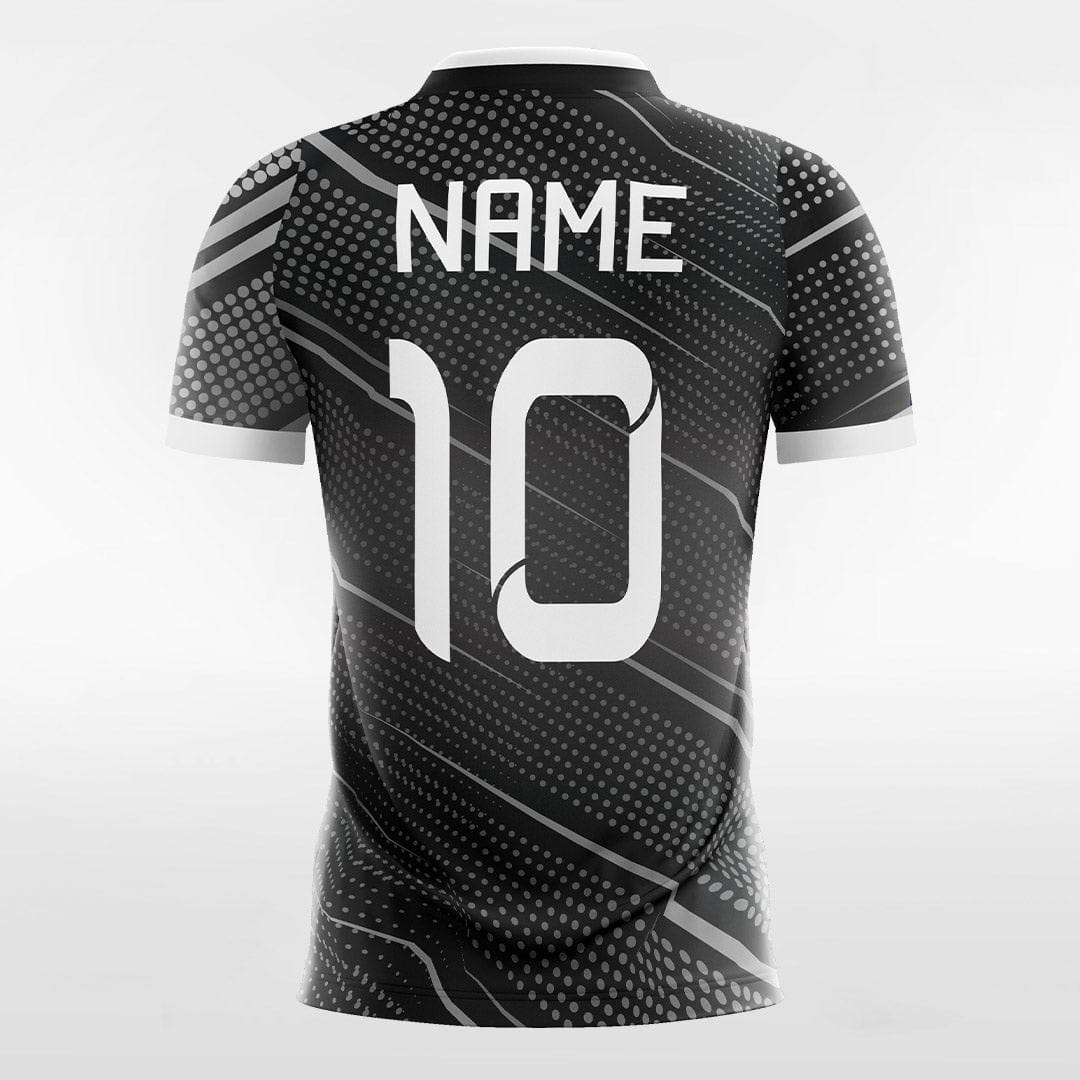 Black Polka Dots - Custom Kids Soccer Jerseys Design Cool