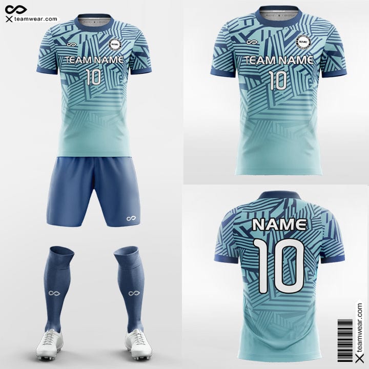 Geometry Gradient - Custom Soccer Jerseys Kit for High School