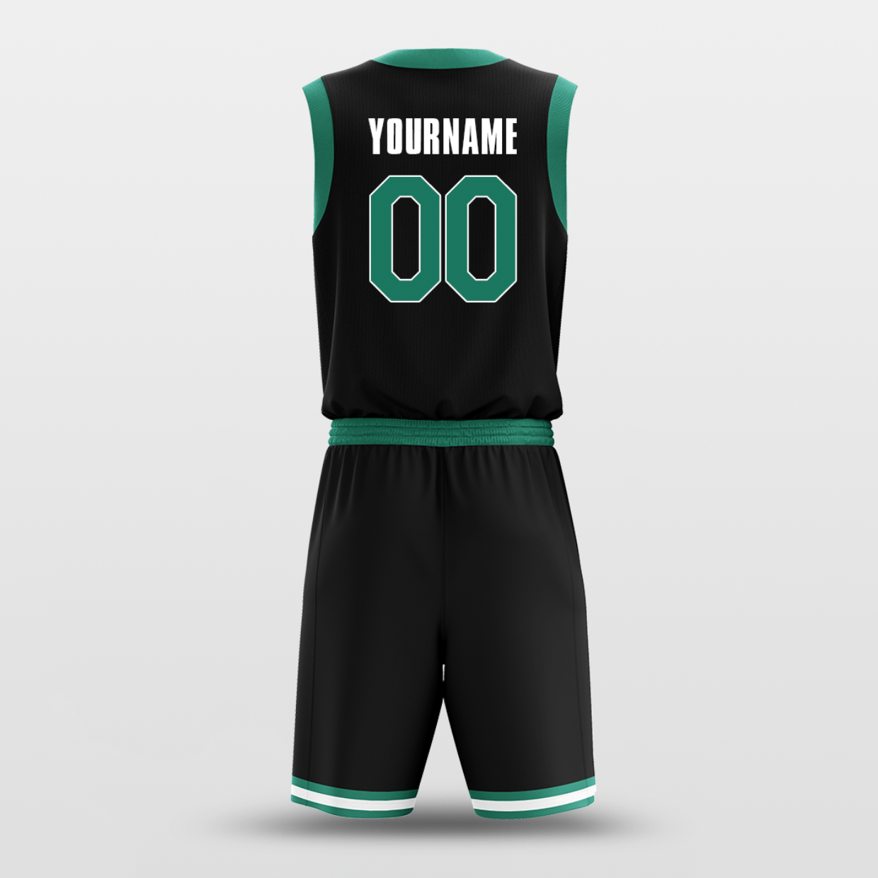 Black Green - Custom Basketball Jersey Design for Team