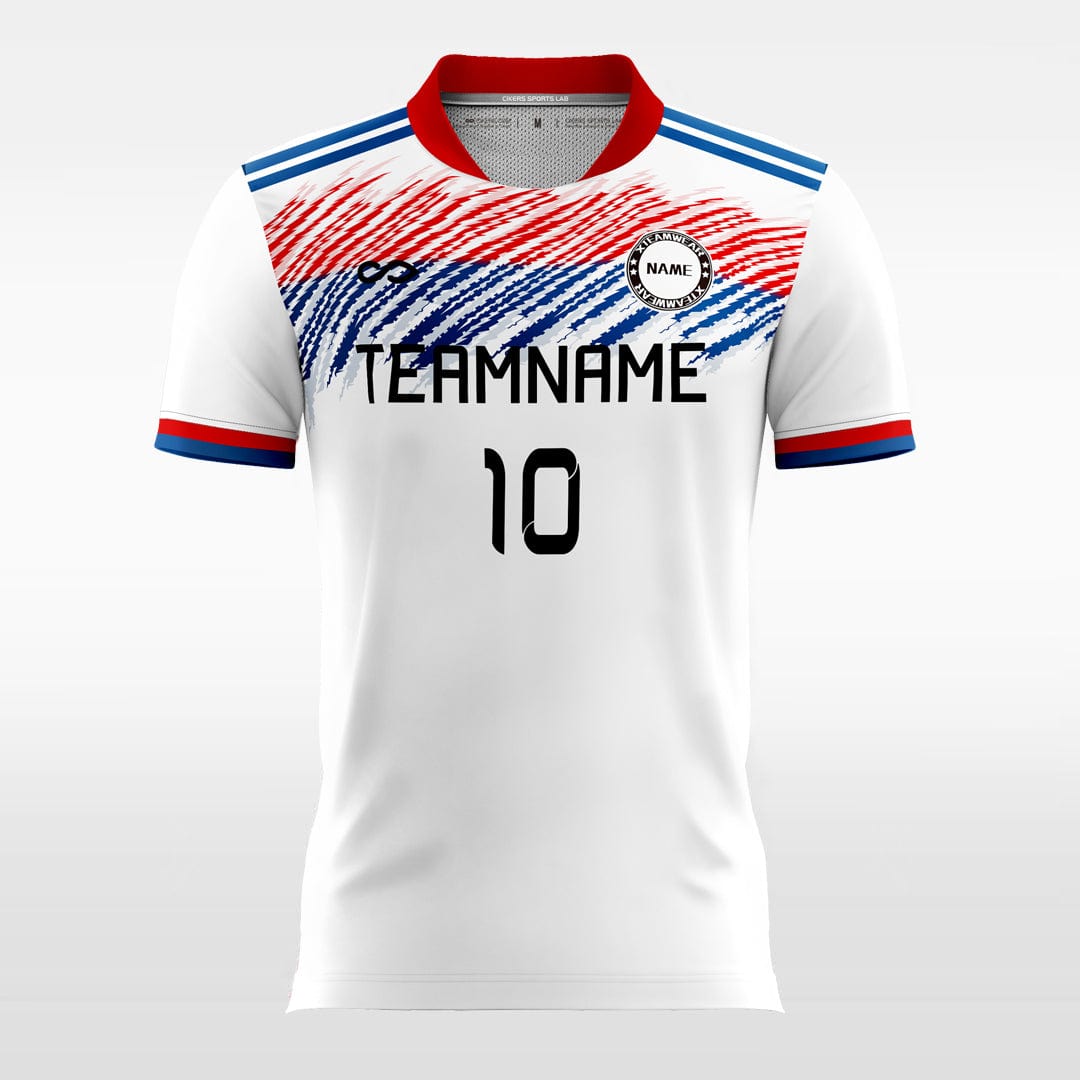 Figure Graphic - Kids Custom Soccer Jerseys Design White