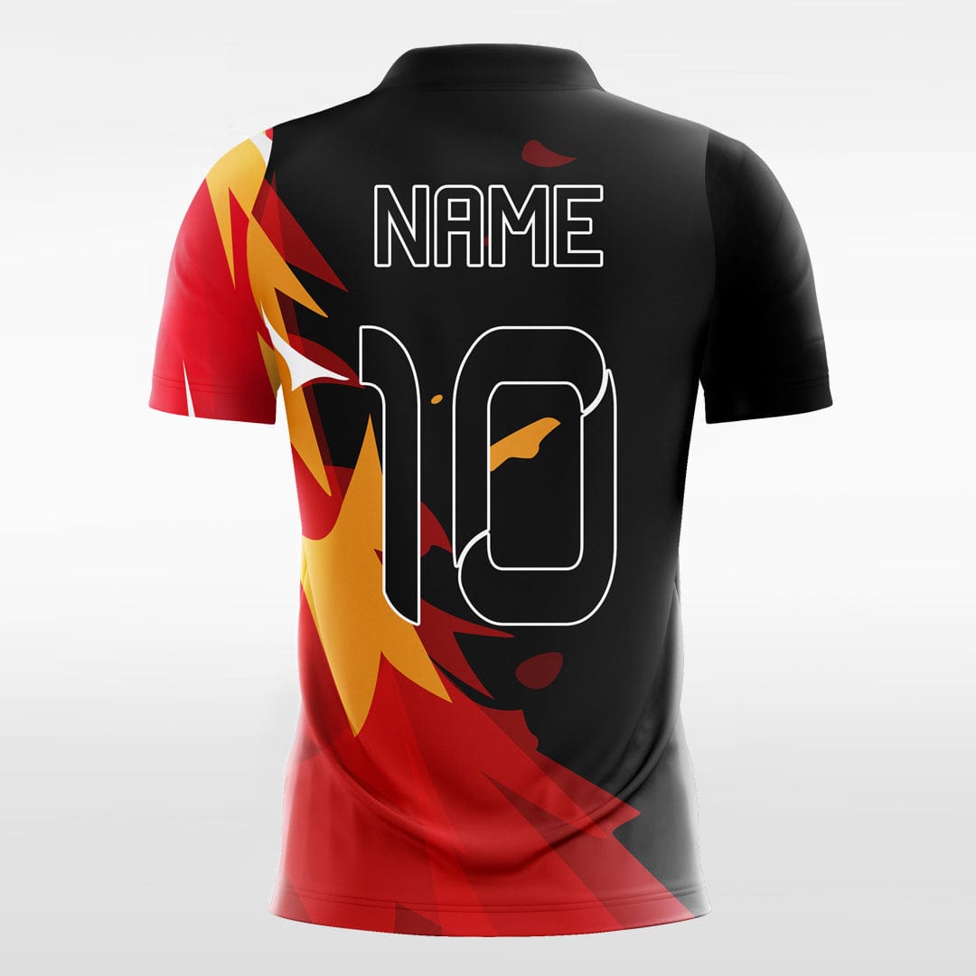 Night Fire - Custom Womens Soccer Jerseys Design Black