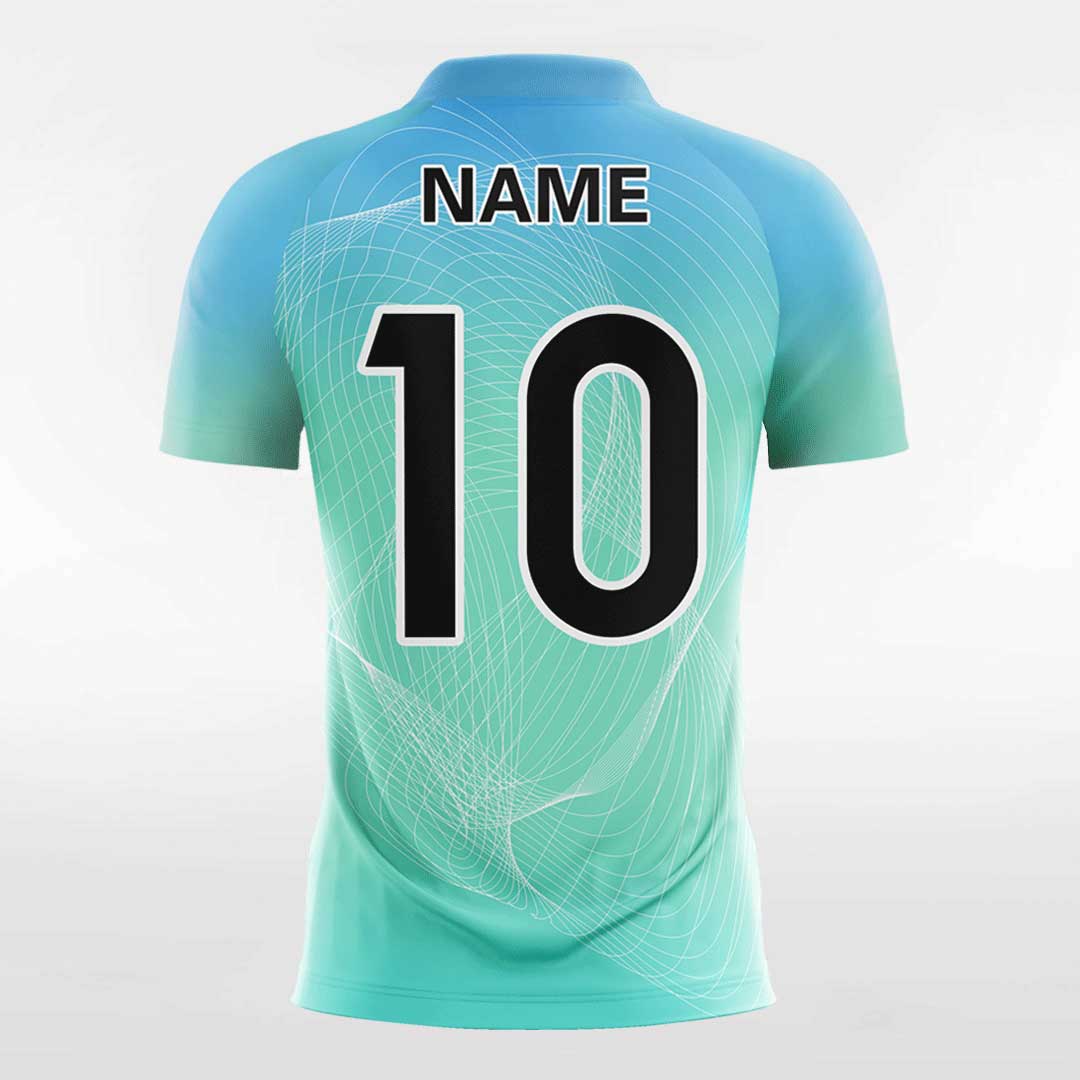 Retro Moire - Women Custom Soccer Jerseys Design Green