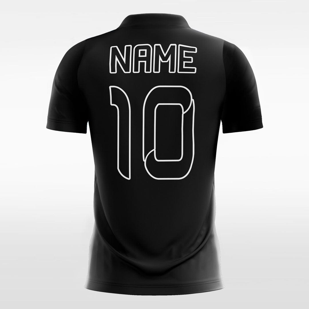 Ombre Dalmatian - Custom Kids Soccer Jerseys Design Black