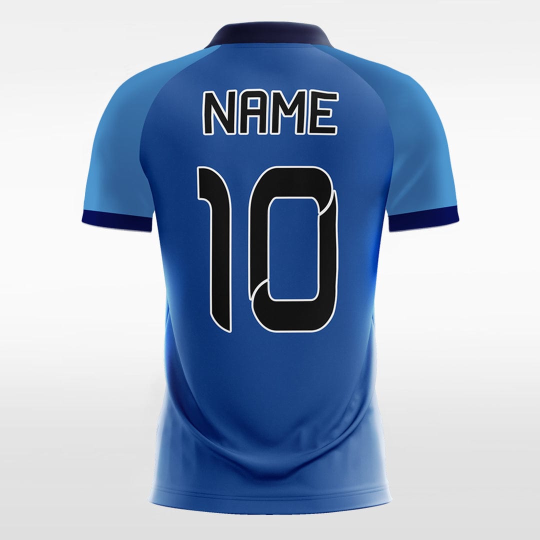 Geometric Figure - Custom Kids Soccer Jerseys Blue Design