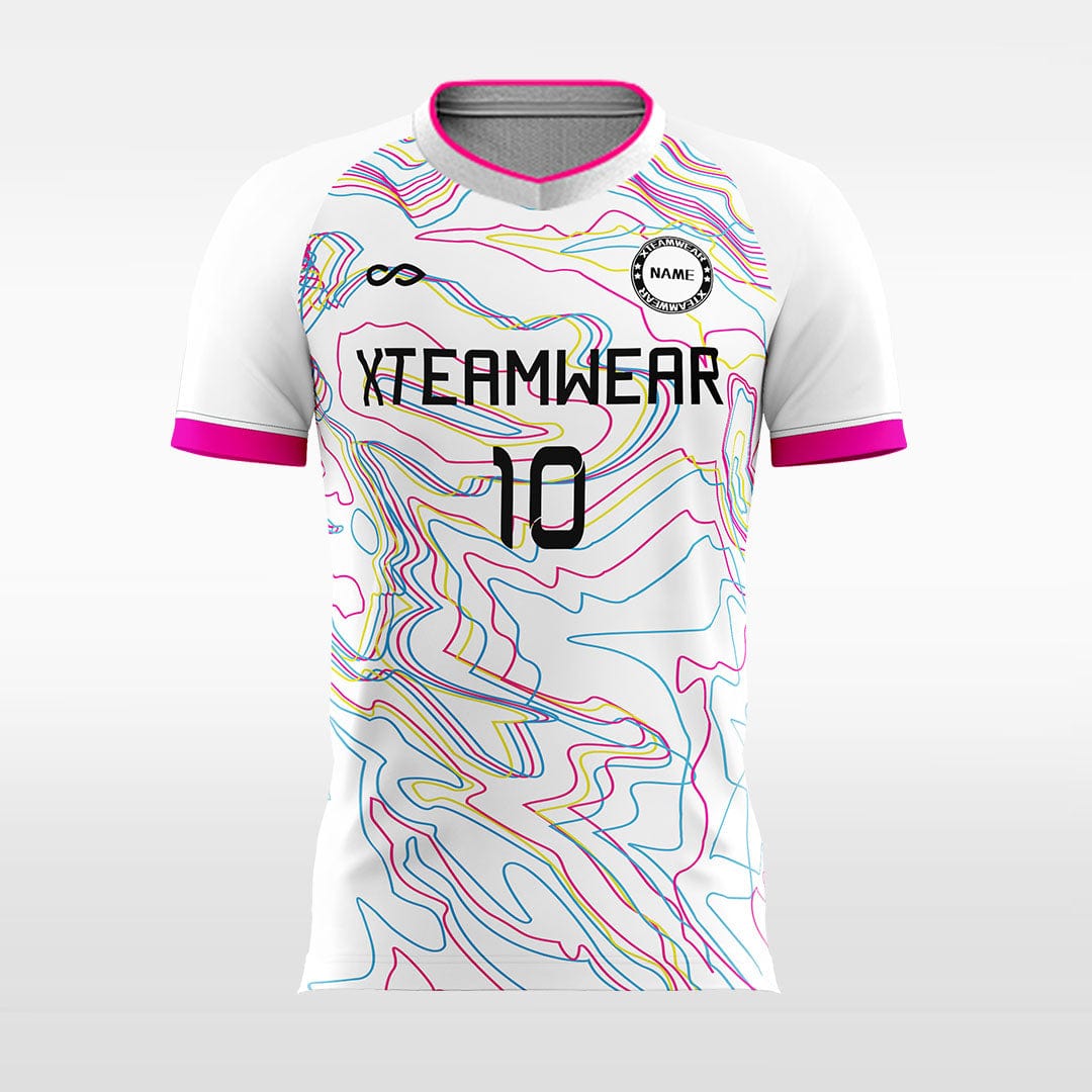 Figure Graphic - Custom Kids Soccer Jerseys Design White