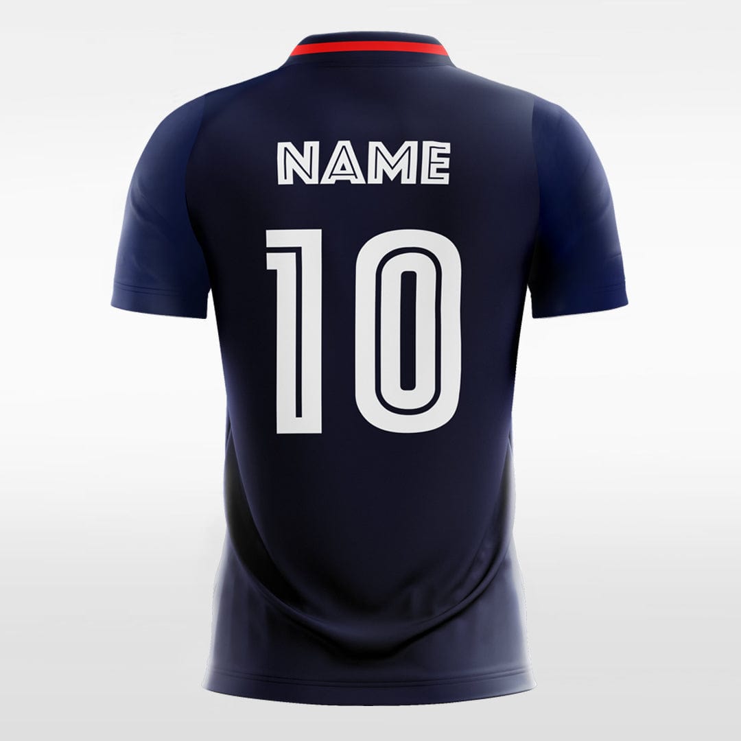 Navy Blue Stripe - Custom Kids Soccer Jerseys Design Retro