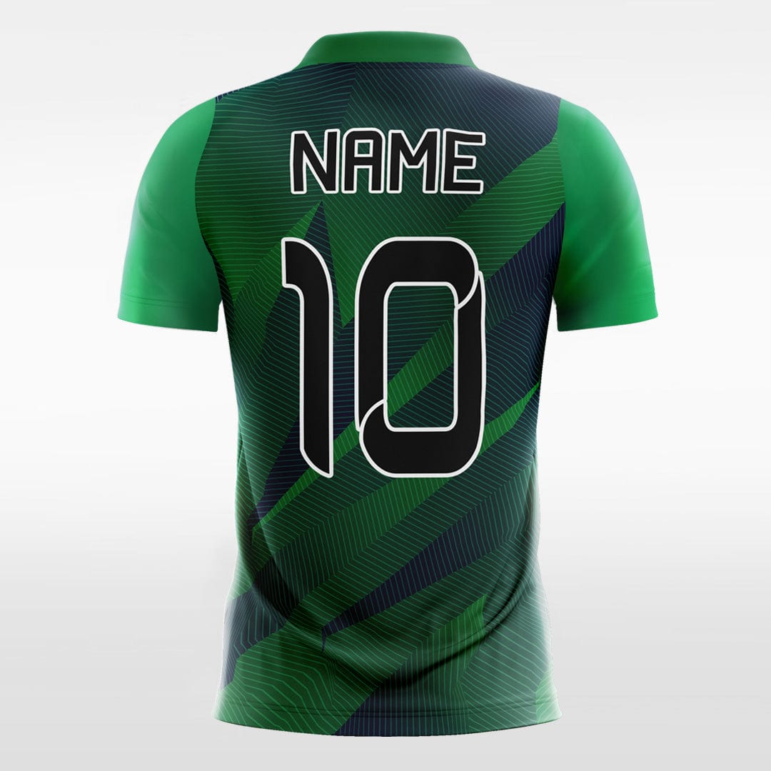 Classic Green Moire - Kids Custom Soccer Jerseys Design