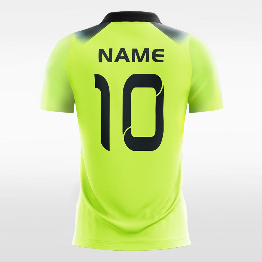 Black Stripe - Custom Kids Soccer Jerseys Design Neon Green