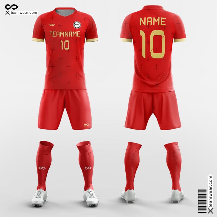 Red Symbol - Custom Soccer Jerseys Kit Sublimated for Club