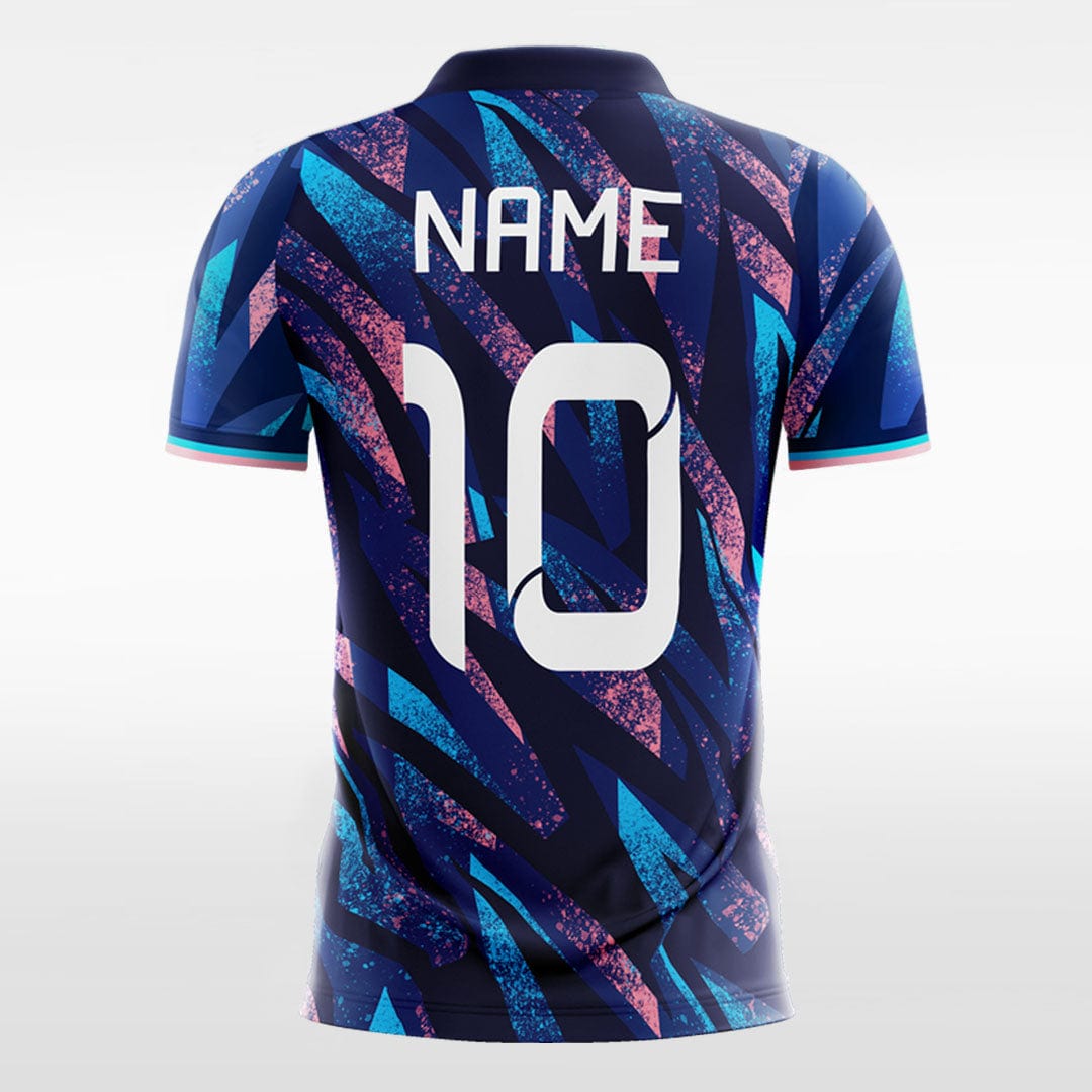 Pop Camouflage - Custom Kids Soccer Jerseys Design Navy Blue