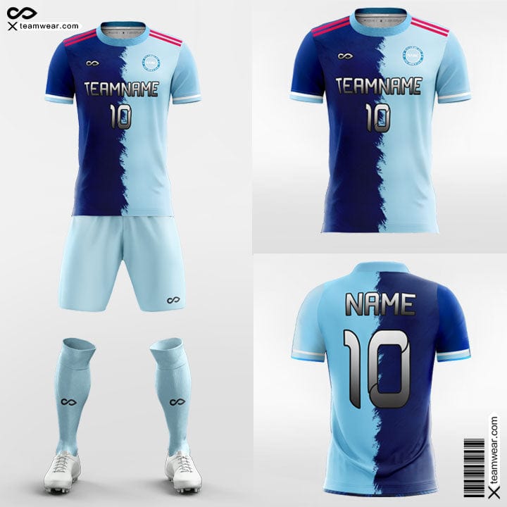 Blue Split - Custom Soccer Jerseys Kit Sublimated for Club