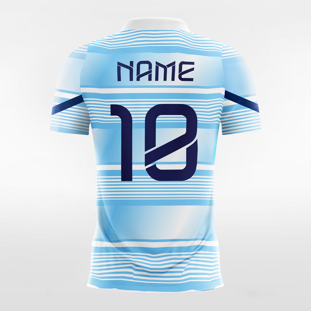 Blue Stripe - Women Custom Soccer Jerseys Design Gradient