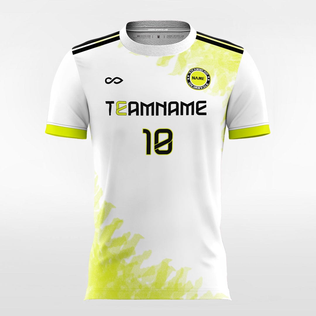 Spring - Women Custom Soccer Jerseys Design White and Yellow