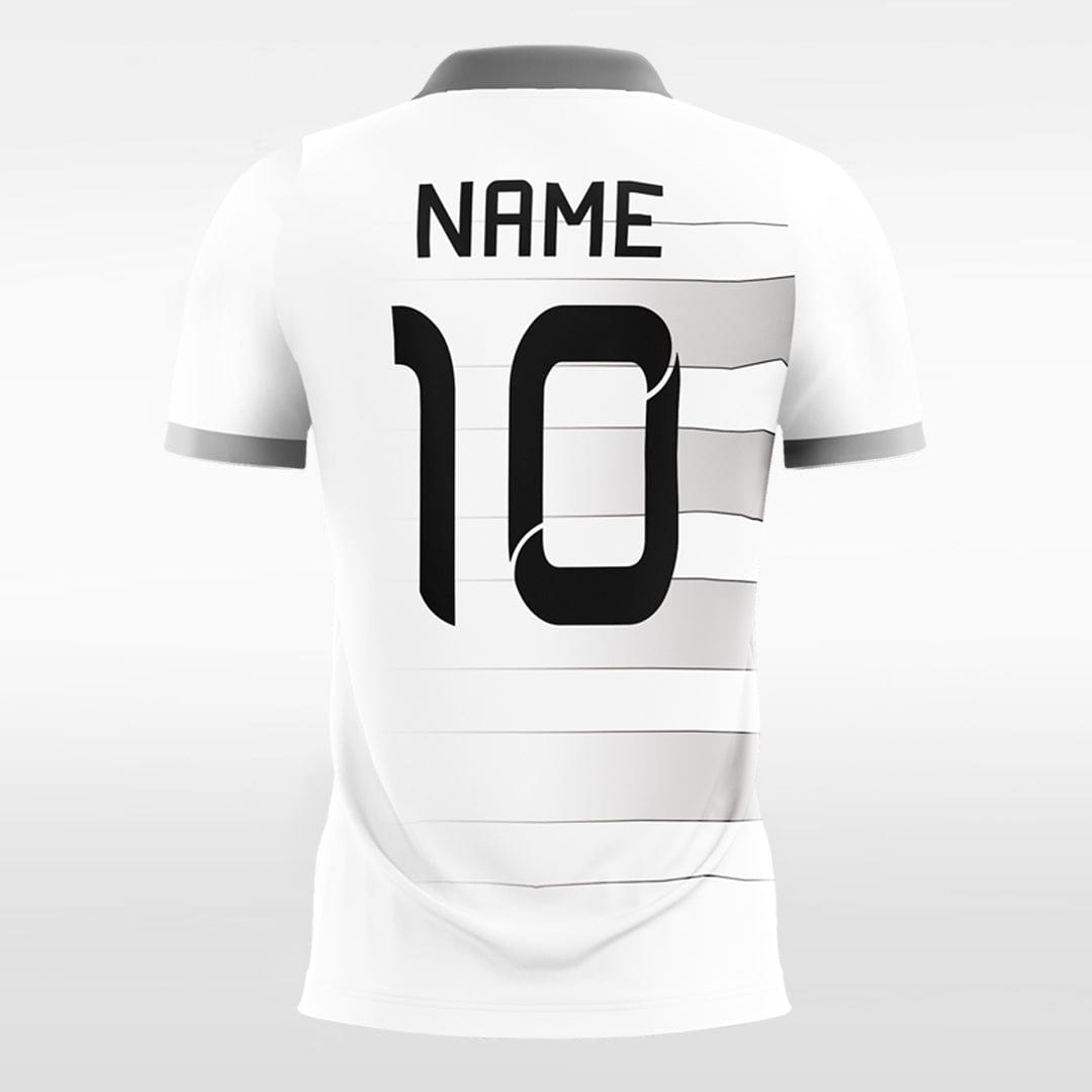 Classic Stripe - Kids Custom Soccer Jerseys Design White