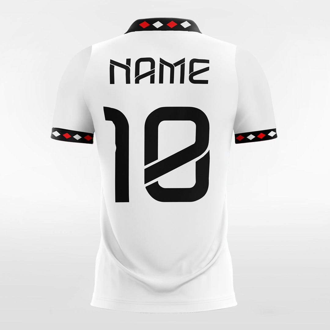 Retro White - Women Custom Soccer Jerseys Design Geometry